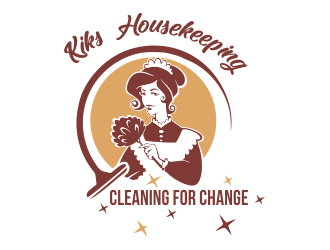 Kiks Housekeeping logo design by ROSHTEIN
