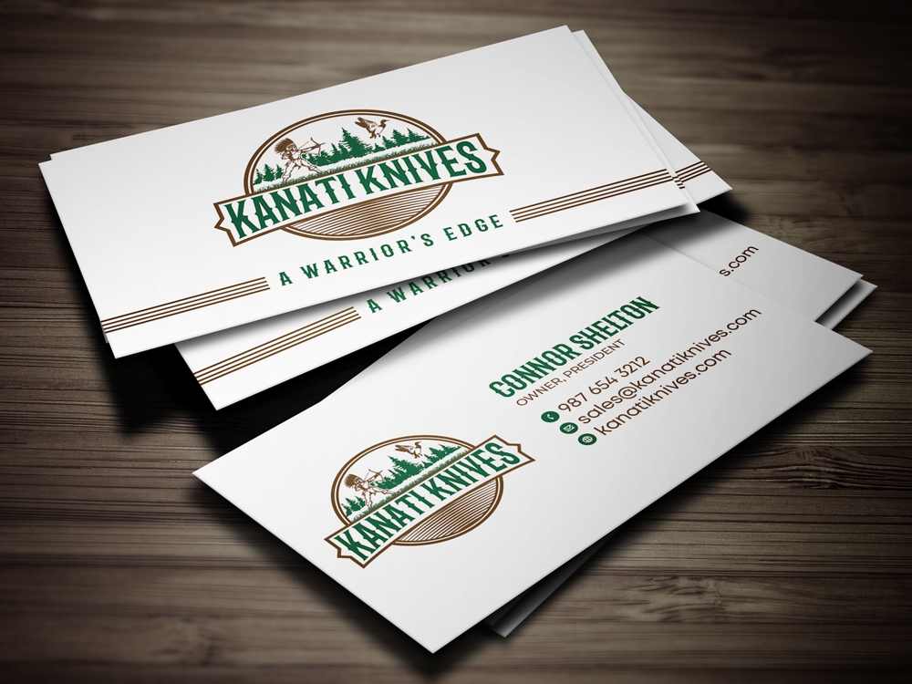 Kanati Knives logo design by rootreeper