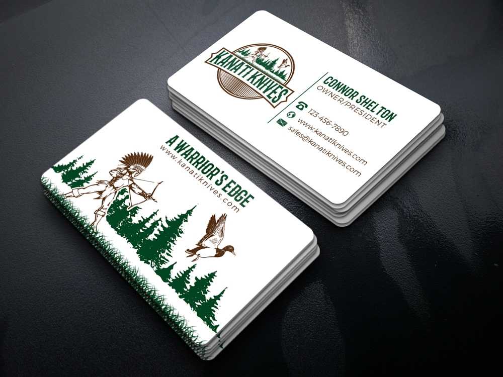 Kanati Knives logo design by Gelotine