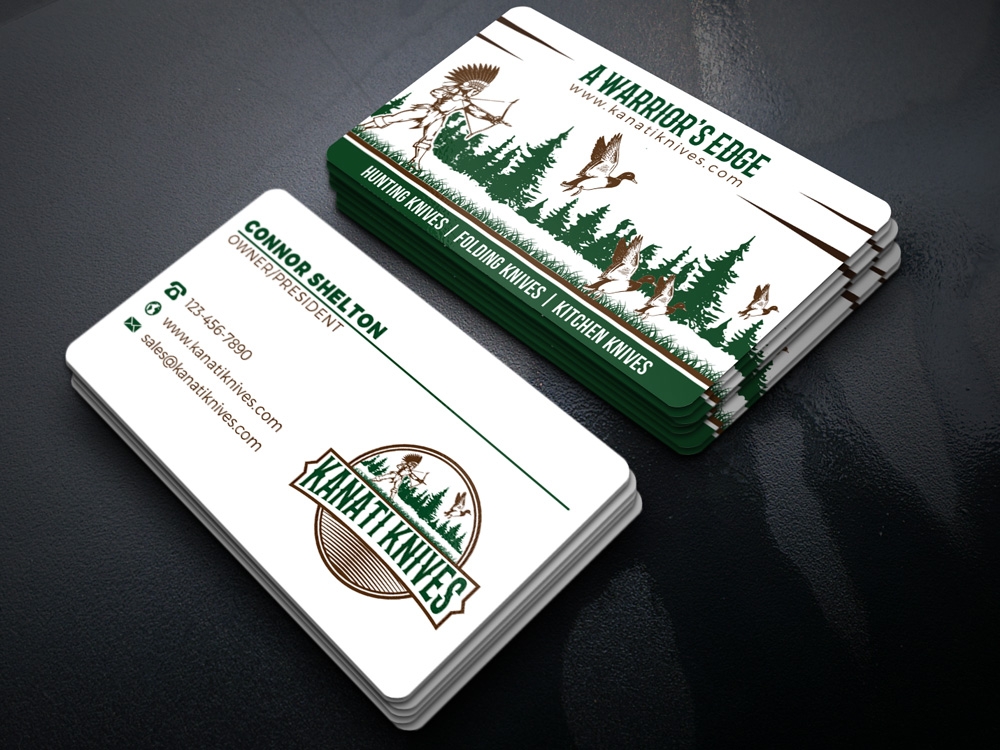 Kanati Knives logo design by Gelotine