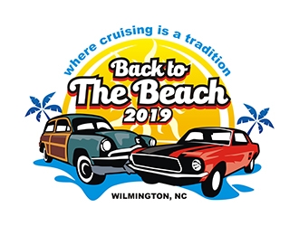 Back to the Beach 2019 logo design by gitzart