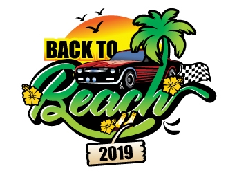 Back to the Beach 2019 logo design by REDCROW