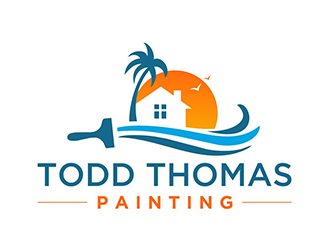 Todd Thomas Painting logo design by logolady