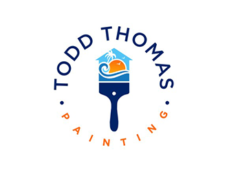 Todd Thomas Painting logo design by logolady