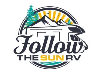 Follow the Sun RV logo design by DreamLogoDesign
