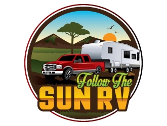 Follow the Sun RV logo design by Suvendu