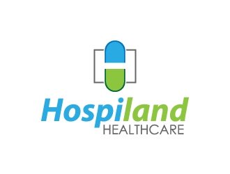 Hospiland Healthcare logo design by desynergy