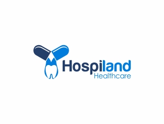Hospiland Healthcare logo design by CreativeKiller
