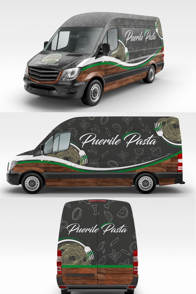 Puerile Pasta logo design by Gelotine