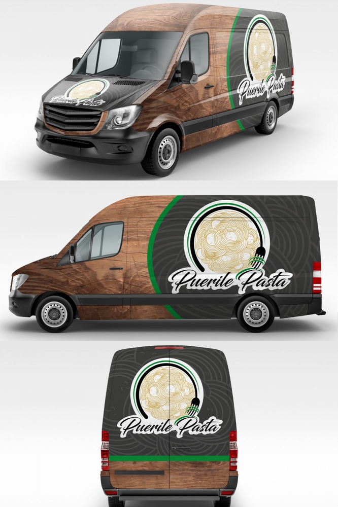 Puerile Pasta logo design by Gelotine