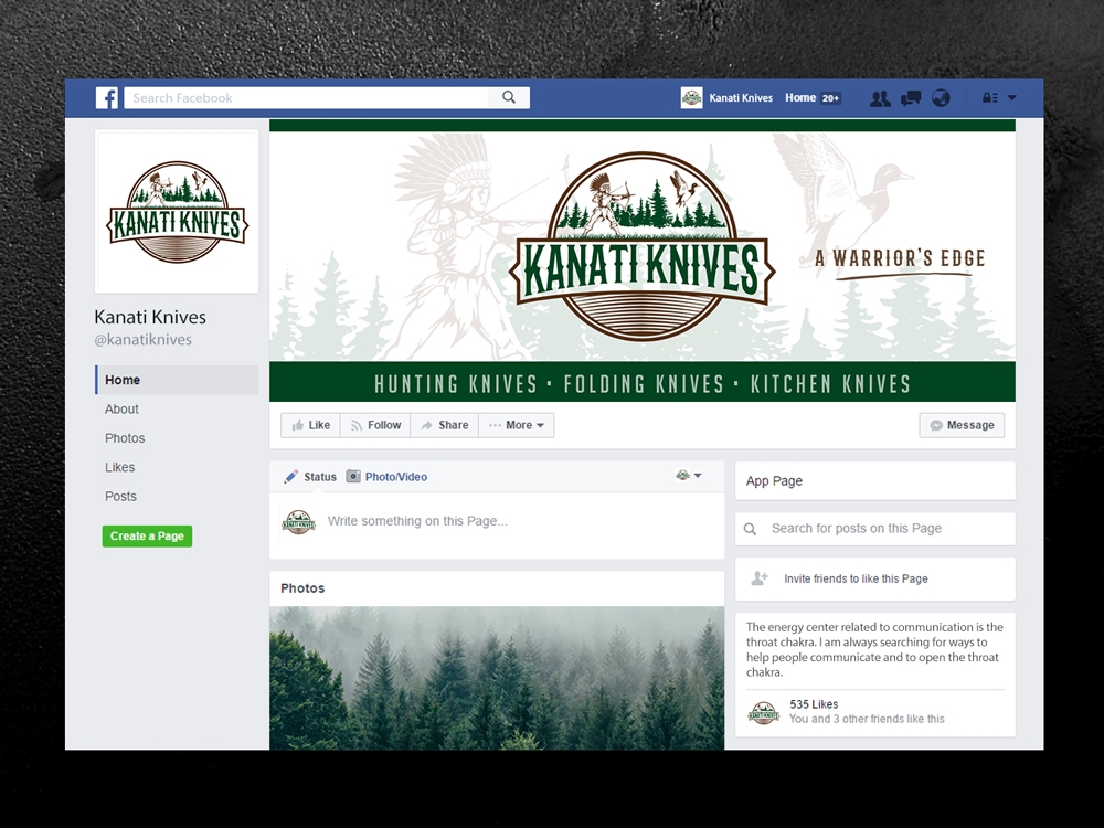 Kanati Knives logo design by akilis13