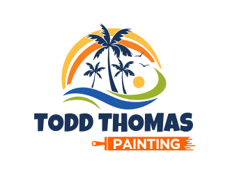 Todd Thomas Painting logo design by ROSHTEIN