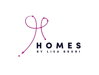 Homes By Lisa Bruni  logo design by marshall