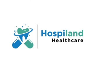 Hospiland Healthcare logo design by cybil