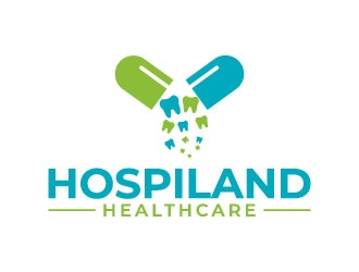 Hospiland Healthcare logo design by pixalrahul
