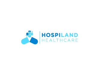 Hospiland Healthcare logo design by BrainStorming