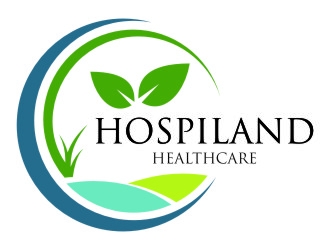 Hospiland Healthcare logo design by jetzu