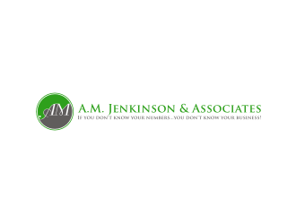 A.M. Jenkinson & Associates logo design by asyqh