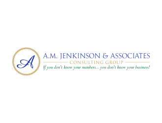 A.M. Jenkinson & Associates logo design by pakNton