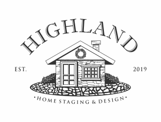 Highland Home Staging & Design logo design by Eko_Kurniawan