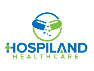 Hospiland Healthcare logo design by jaize