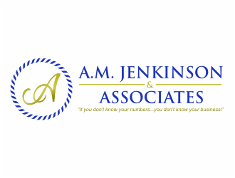 A.M. Jenkinson & Associates logo design by mutafailan