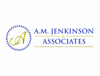A.M. Jenkinson & Associates logo design by mutafailan