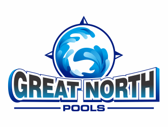 GREAT NORTH POOLS logo design by mutafailan