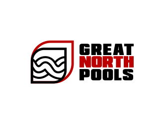 GREAT NORTH POOLS logo design by SmartTaste