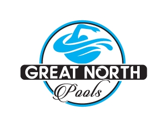 GREAT NORTH POOLS logo design by fawadyk