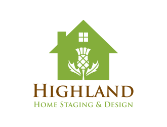 Highland Home Staging & Design logo design by Girly