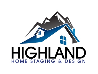 Highland Home Staging & Design logo design by Dawnxisoul393
