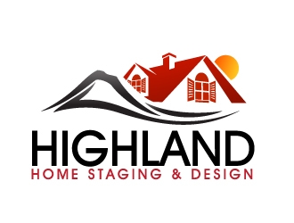 Highland Home Staging & Design logo design by Dawnxisoul393