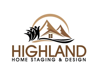Highland Home Staging & Design logo design by Dawnxisoul393