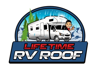 Lifetime RV Roof logo design by DreamLogoDesign