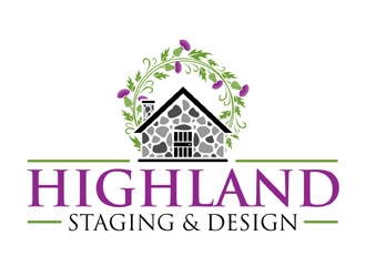 Highland Home Staging & Design logo design by MAXR