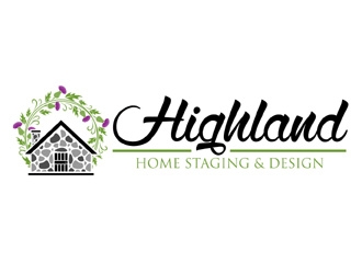 Highland Home Staging & Design logo design by MAXR