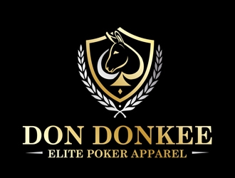 Don Donkee Elite Poker Apparel logo design by DreamLogoDesign