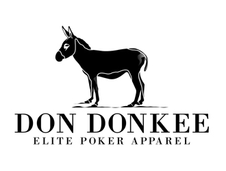 Don Donkee Elite Poker Apparel logo design by DreamLogoDesign