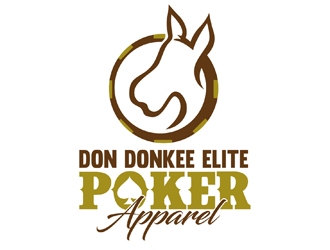 Don Donkee Elite Poker Apparel logo design by DreamLogoDesign