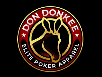 Don Donkee Elite Poker Apparel logo design by DreamLogoDesign