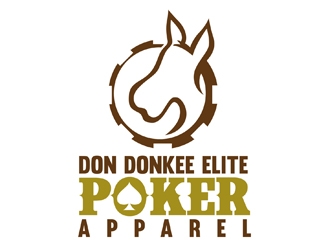 Don Donkee Elite Poker Apparel logo design by DreamLogoDesign