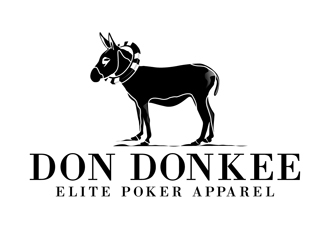 Don Donkee Elite Poker Apparel logo design by DreamLogoDesign