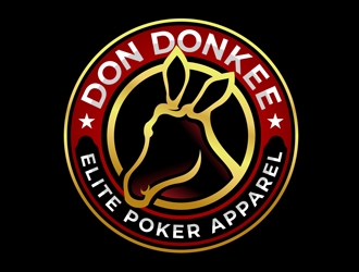 Don Donkee Elite Poker Apparel logo design by DreamLogoDesign