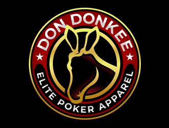 Don Donkee Elite Poker Apparel logo design by DreamLogoDesign