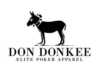 Don Donkee Elite Poker Apparel logo design by DreamLogoDesign