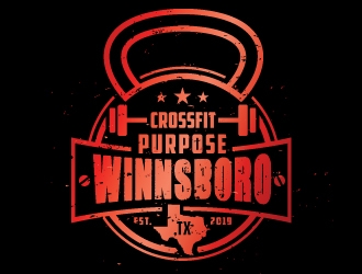 Crossfit Purpose Winnsboro, TX logo design by REDCROW