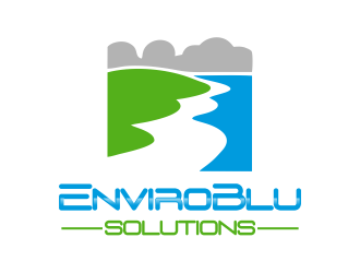 EnviroBlu Solutions logo design by ROSHTEIN