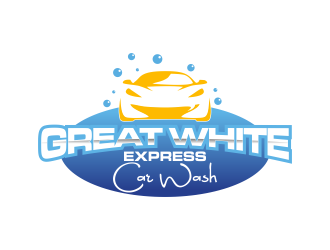 Great White Express Car Wash logo design by qqdesigns
