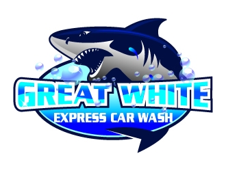 Great White Express Car Wash logo design by Aelius